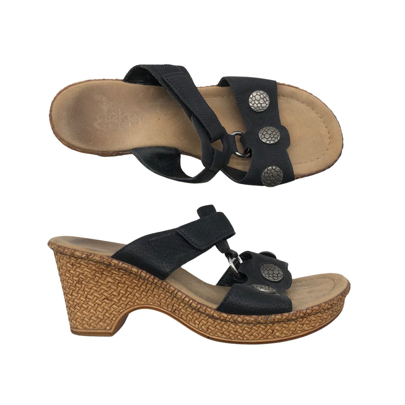 Unisex Rieker - Korolliset sandaalit, koko 40 - (1)