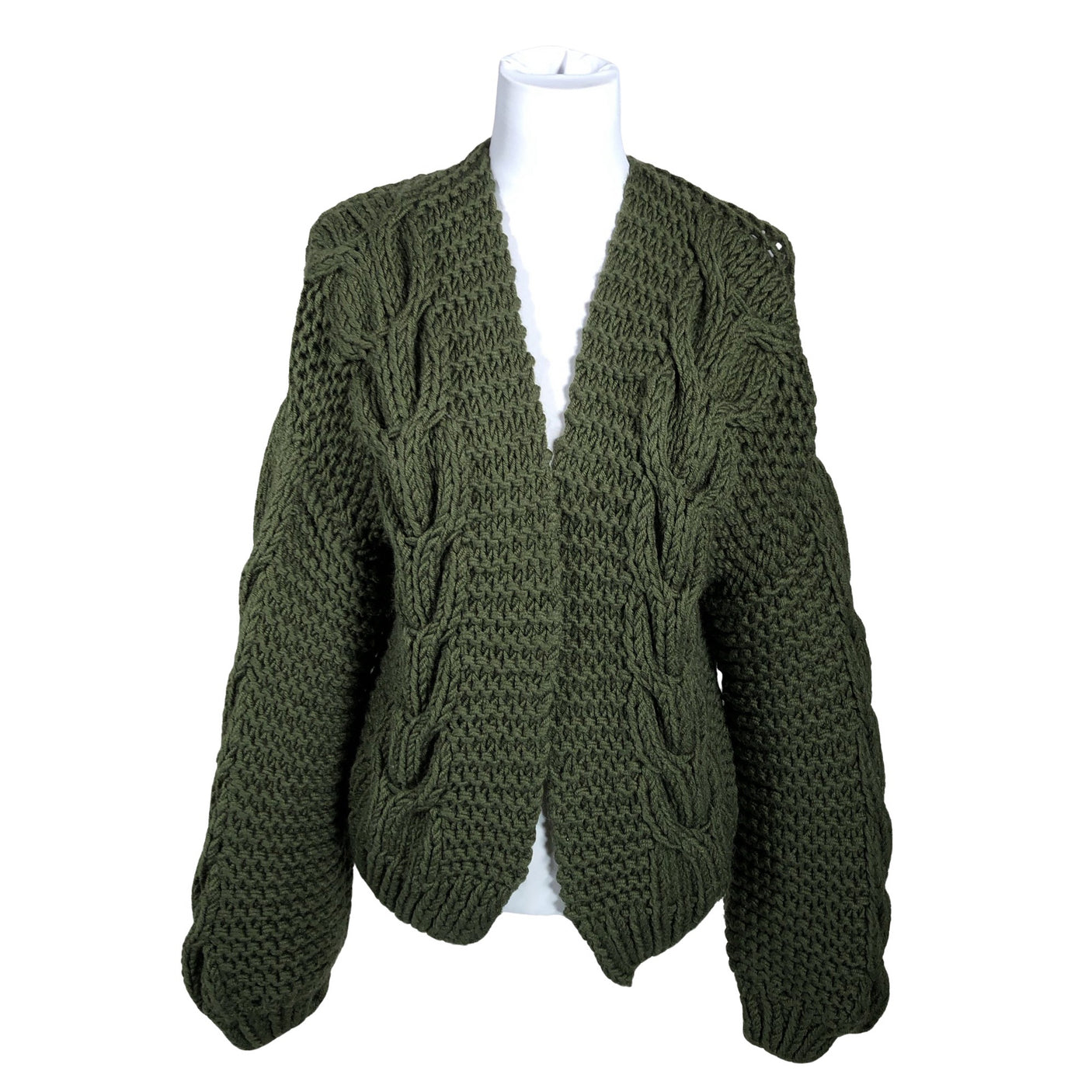 Unisex Handmade - Cardigan, size 38 - Green (1)