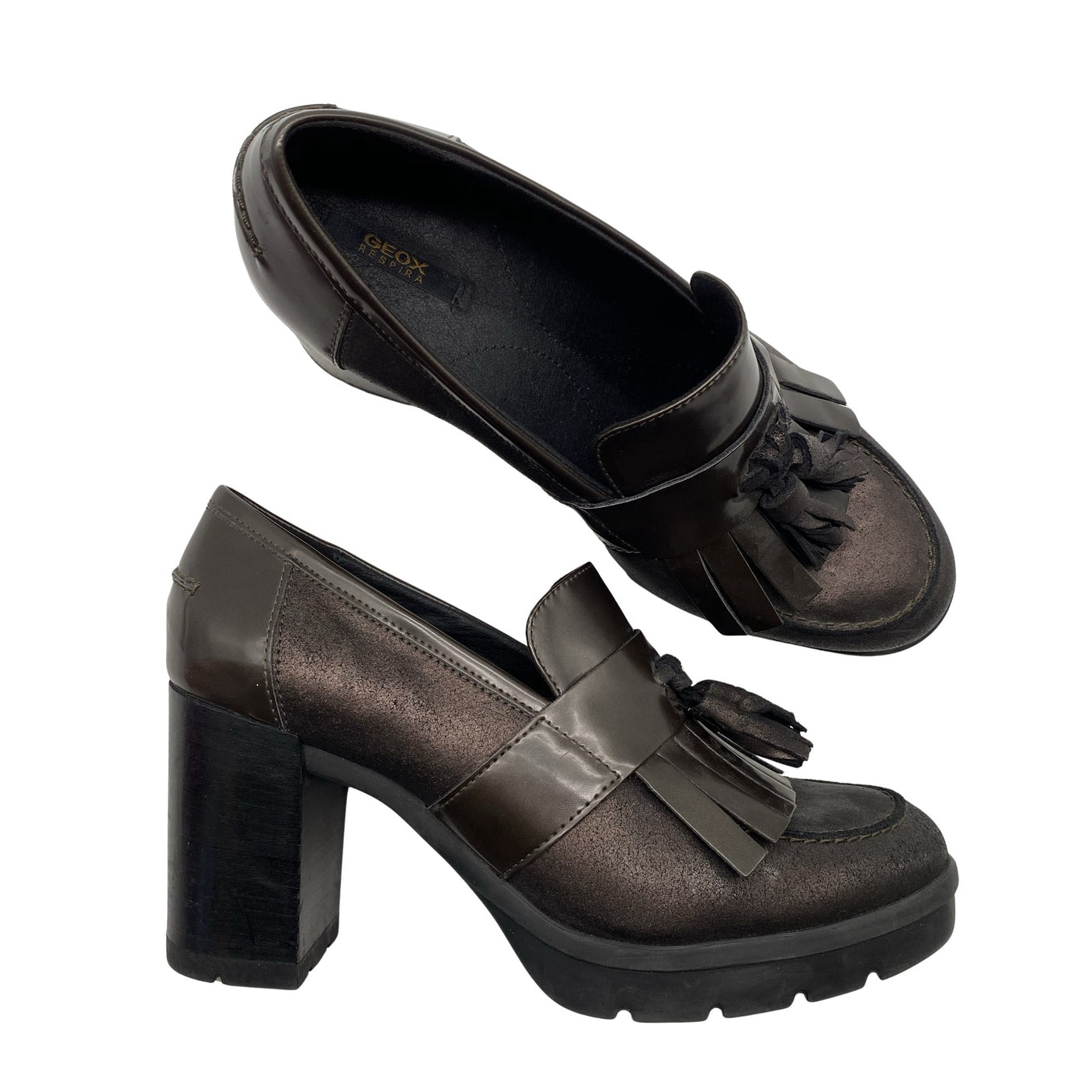 Unisex Geox - High heels, size 38 - Brown (1)