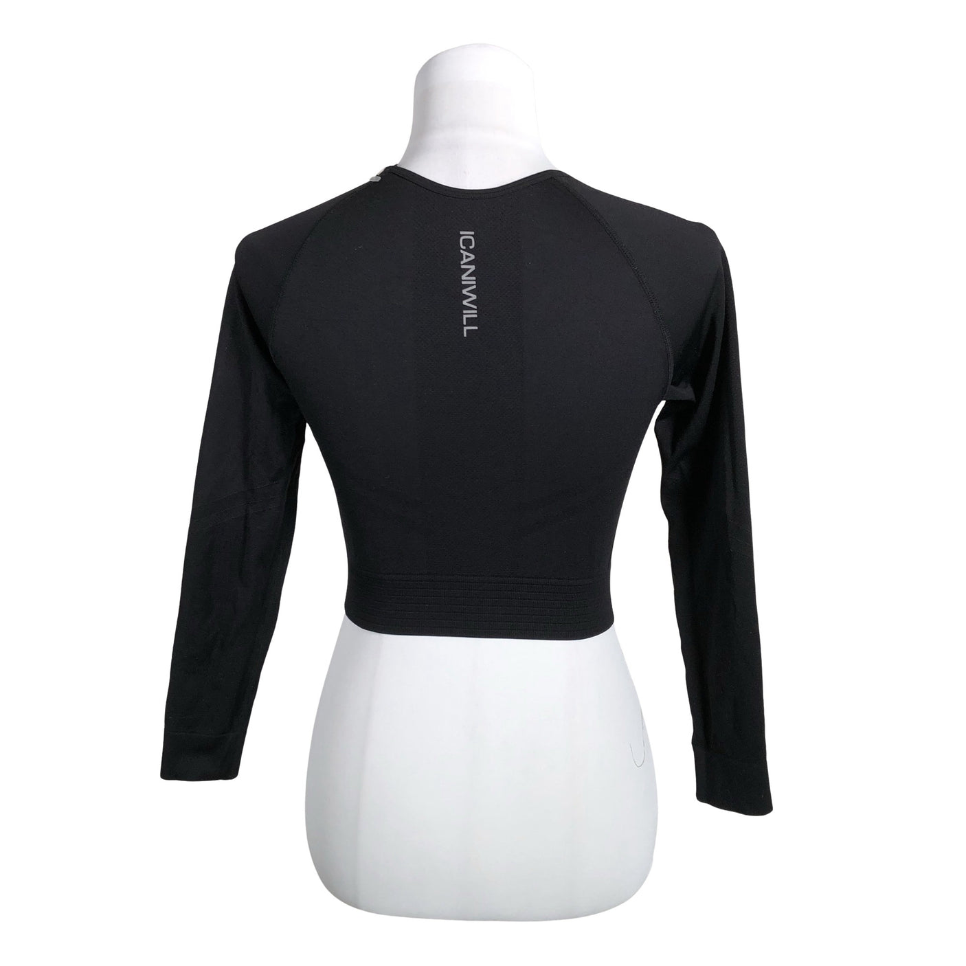 Unisex ICIW – Icaniwill - Sports shirt, long sleeve, size 34 - Black (2)