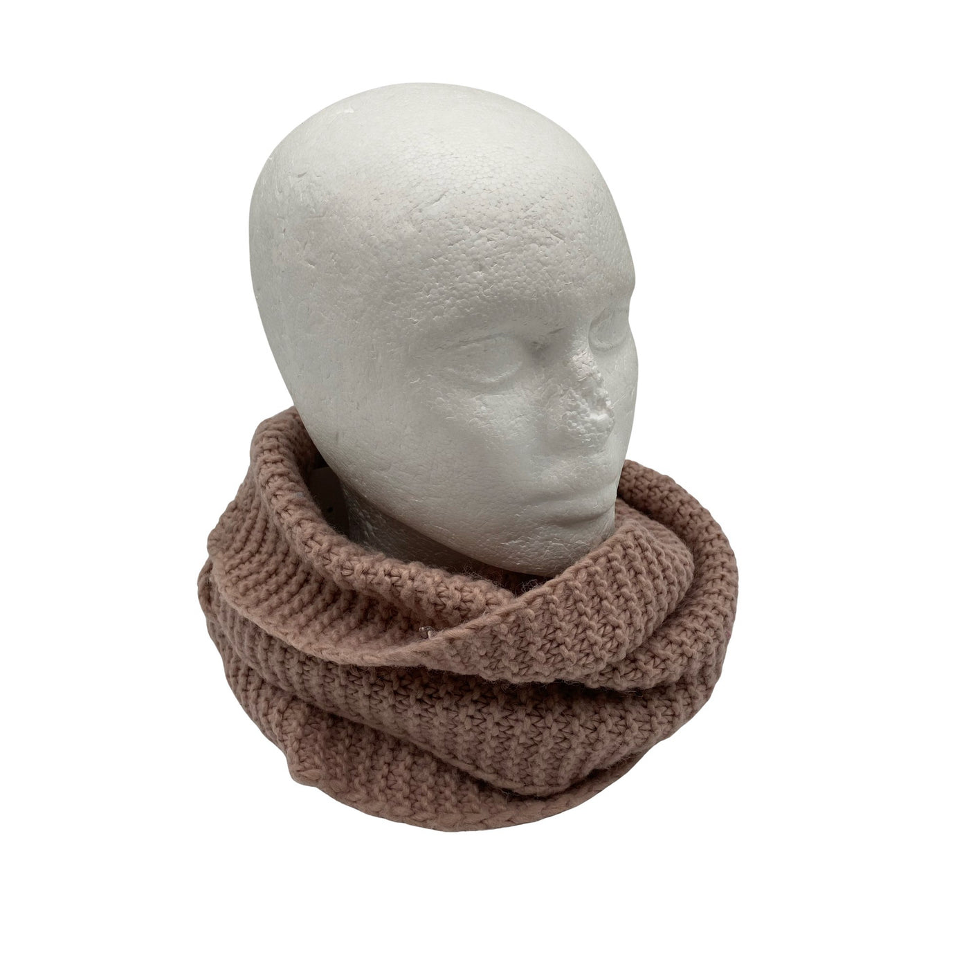 Unisex POMPdeLUX - Circle scarf, size Midi - Light pink (1)