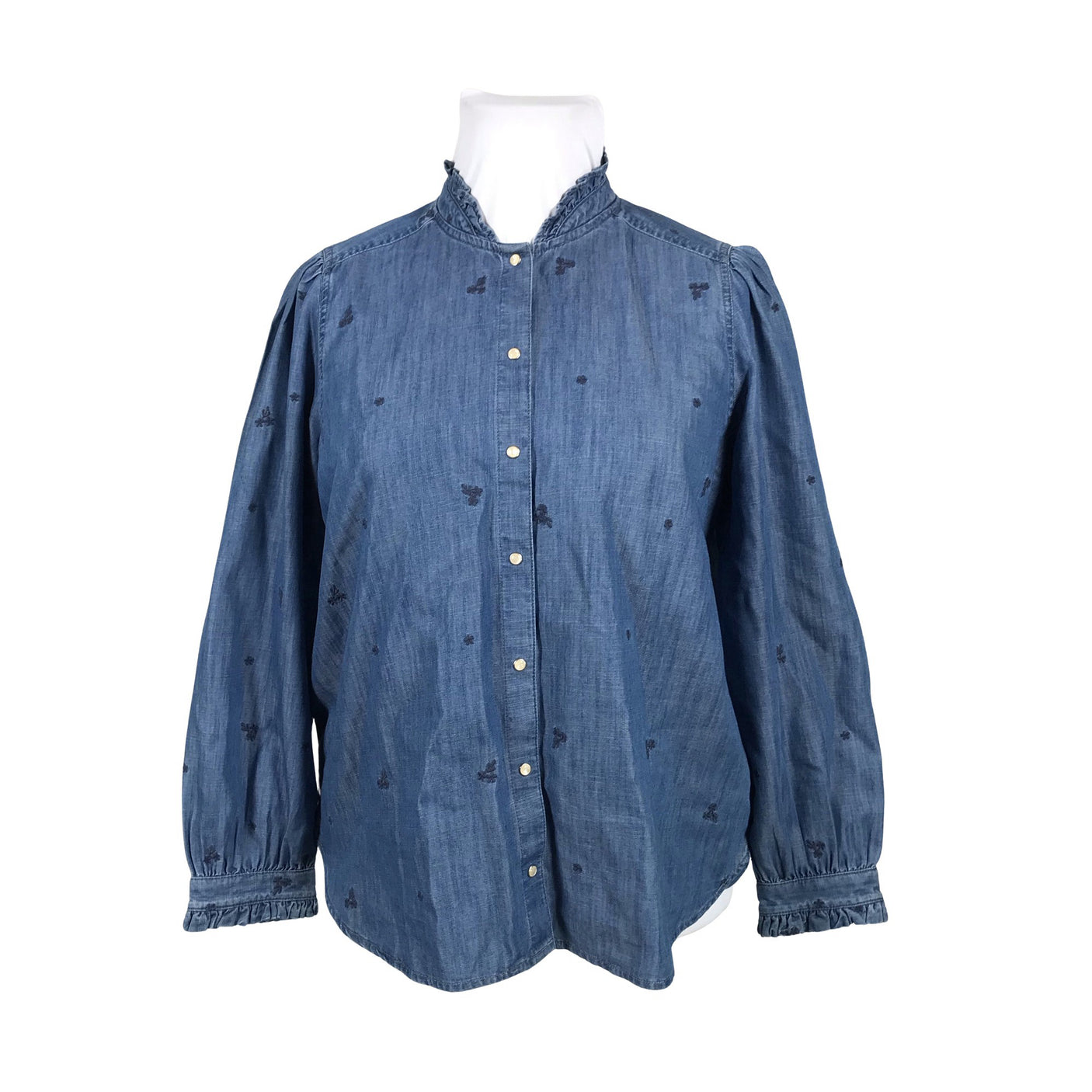 Unisex Per Una by Marks & Spencer - Denim shirt, size 42 - Blue (1)