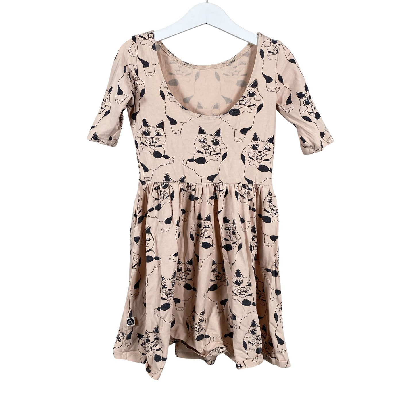 Unisex Mainio - Tricot dress, size 110 - 116 - Light pink (2)