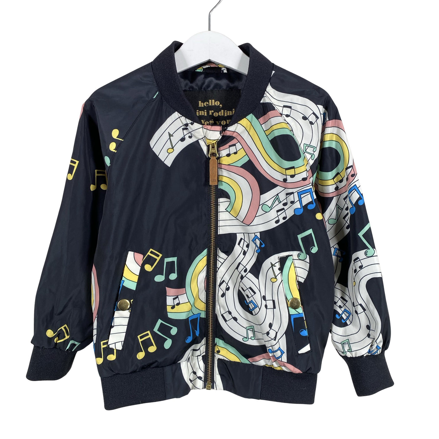 Unisex Mini Rodini - Outdoor jacket, size 104 - 110 - Black (1)
