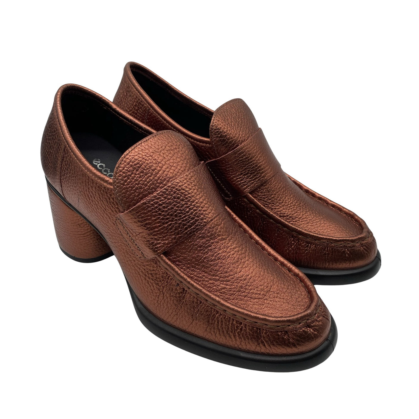 Unisex Ecco - Evening high heels, size 41 - Brown (2)