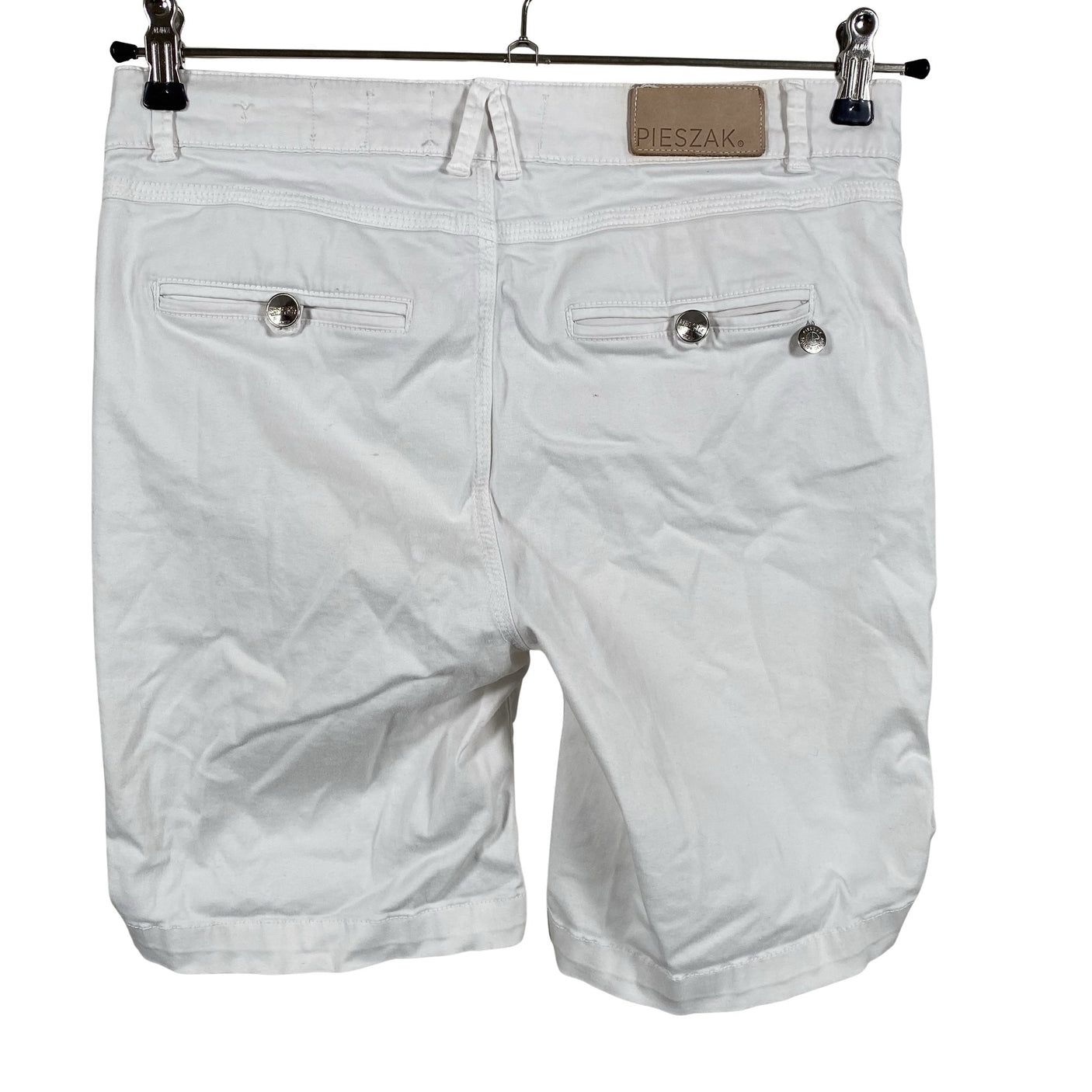 Unisex Pieszak - Denim shorts, size W26 - White (2)