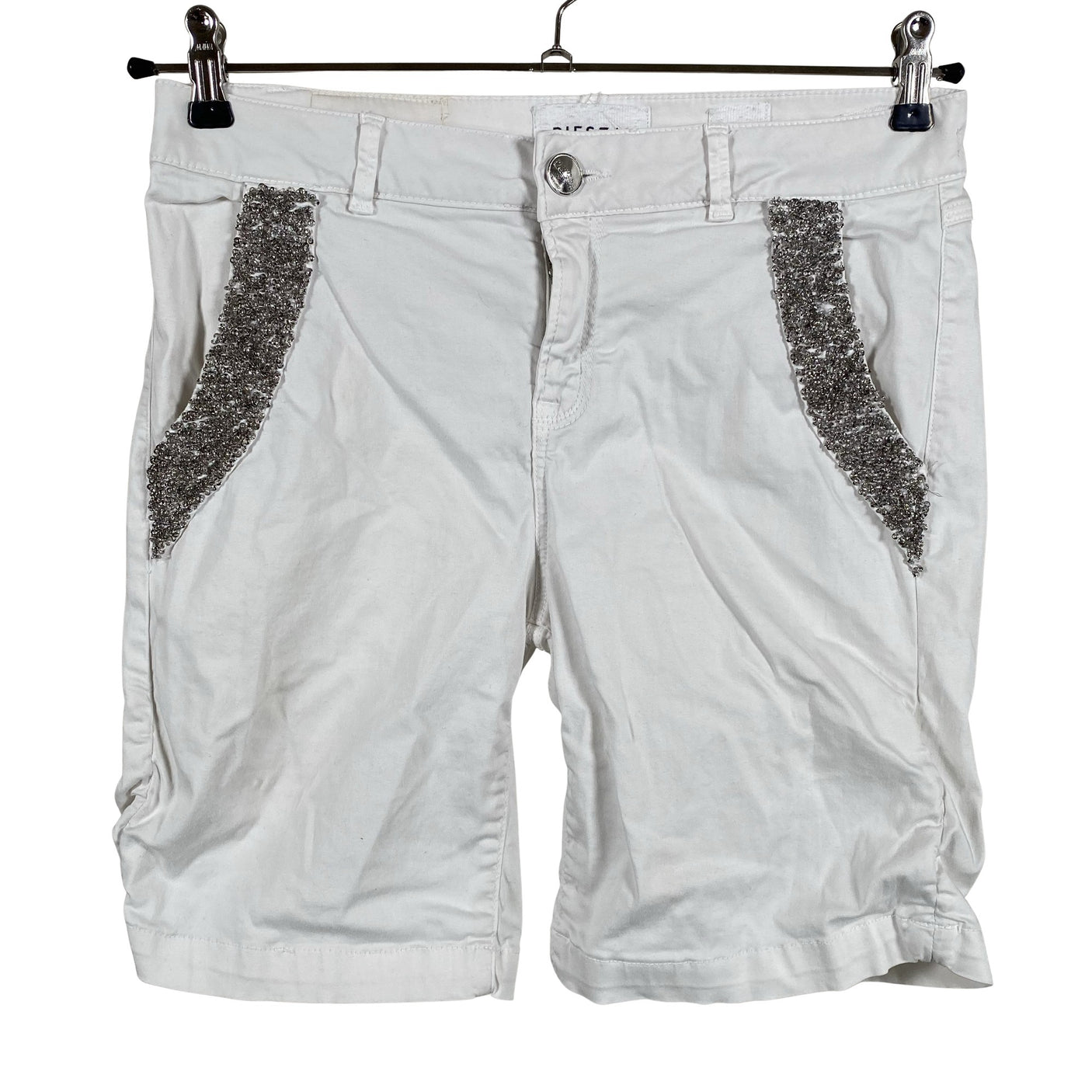 Unisex Pieszak - Denim shorts, size W26 - White (1)
