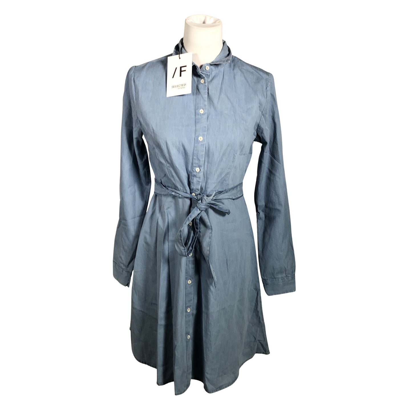 Unisex Selected - Denim dress, size 36 - Blue (1)