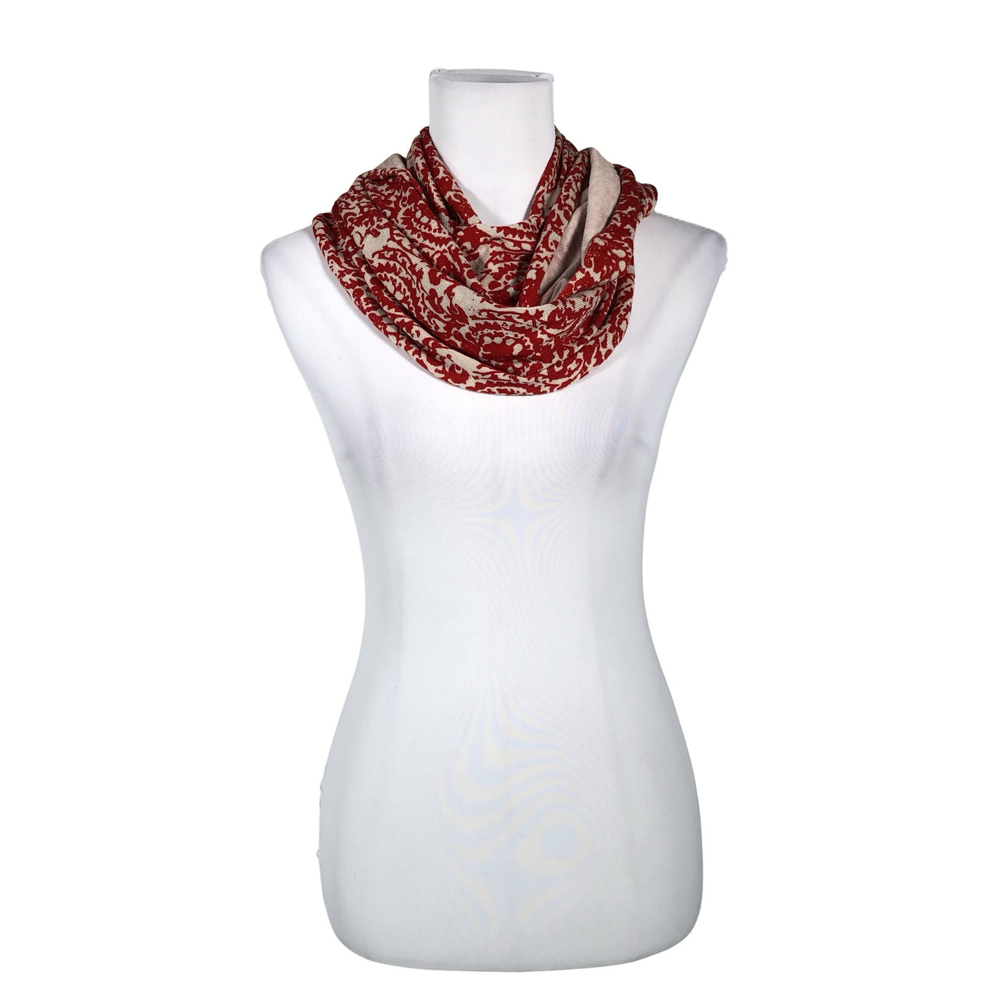 Unisex Your Face - Circle scarf, size Ei kokoa - Red (1)