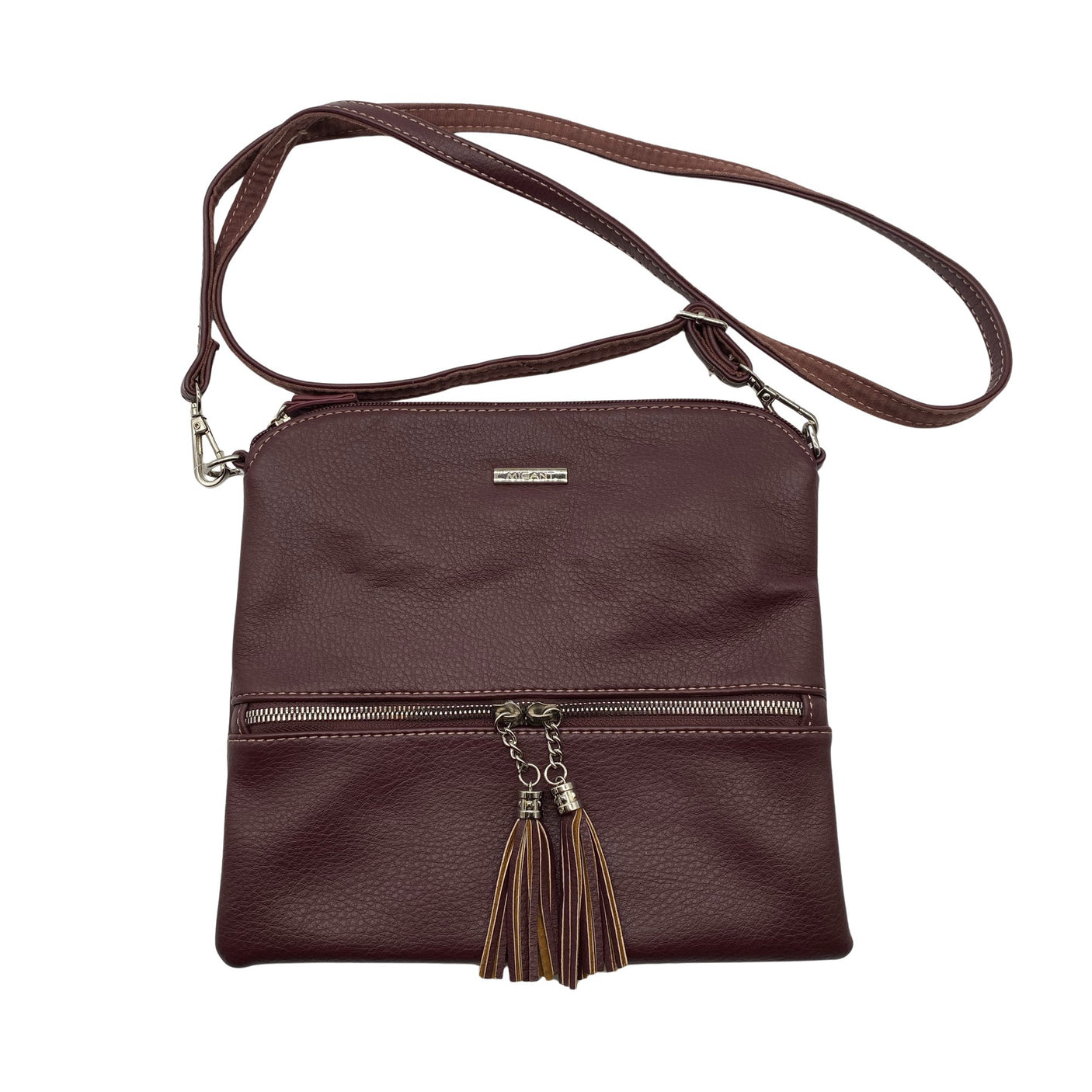 Unisex Migant - Shoulder bag, size Midi - Wine red (1)