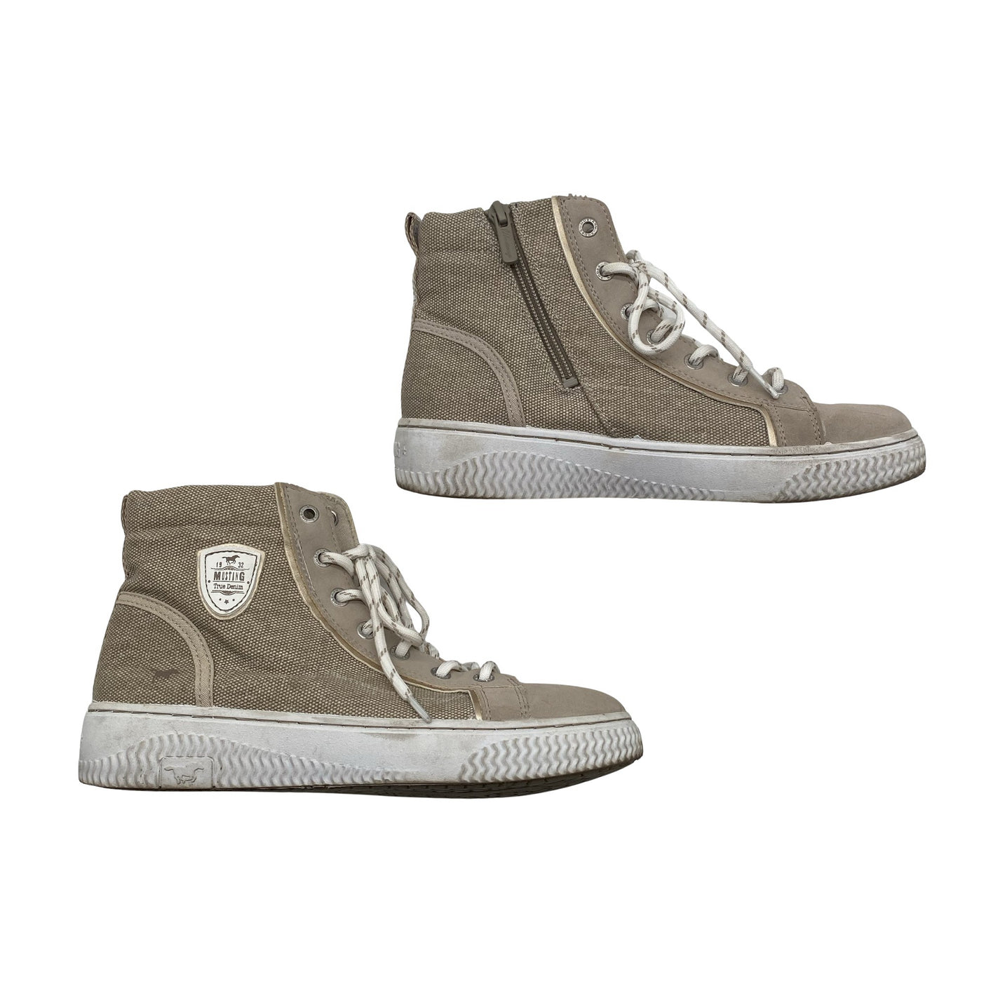 Unisex Mustang - Casual sneakers, size 38 - Beige (1)