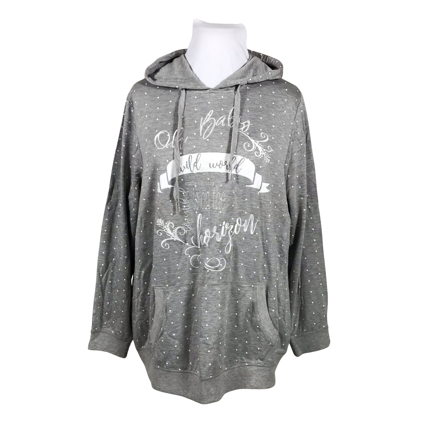 Unisex Ulla Popken - Hoodie, size 46 - Gray (1)