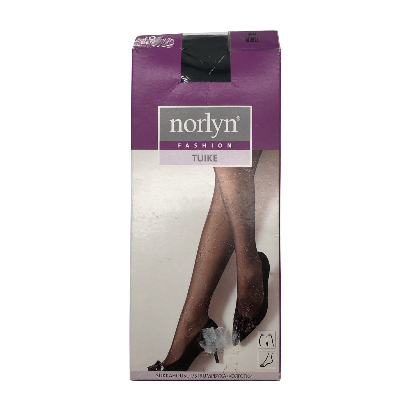 Unisex Norlyn - Stockings, thin, size 44 - Black (1)