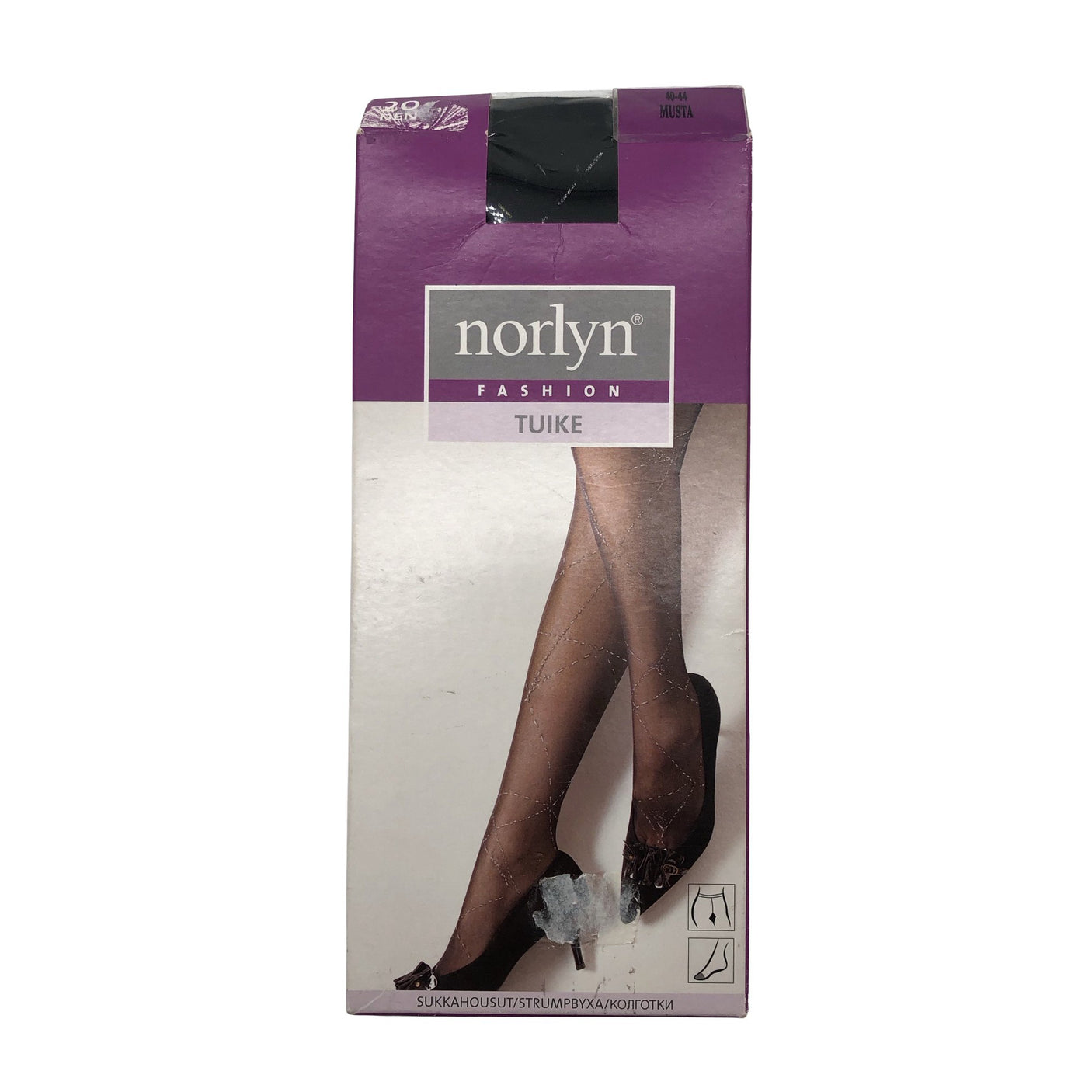 Unisex Norlyn - Stockings, thin, size 44 - Black (2)
