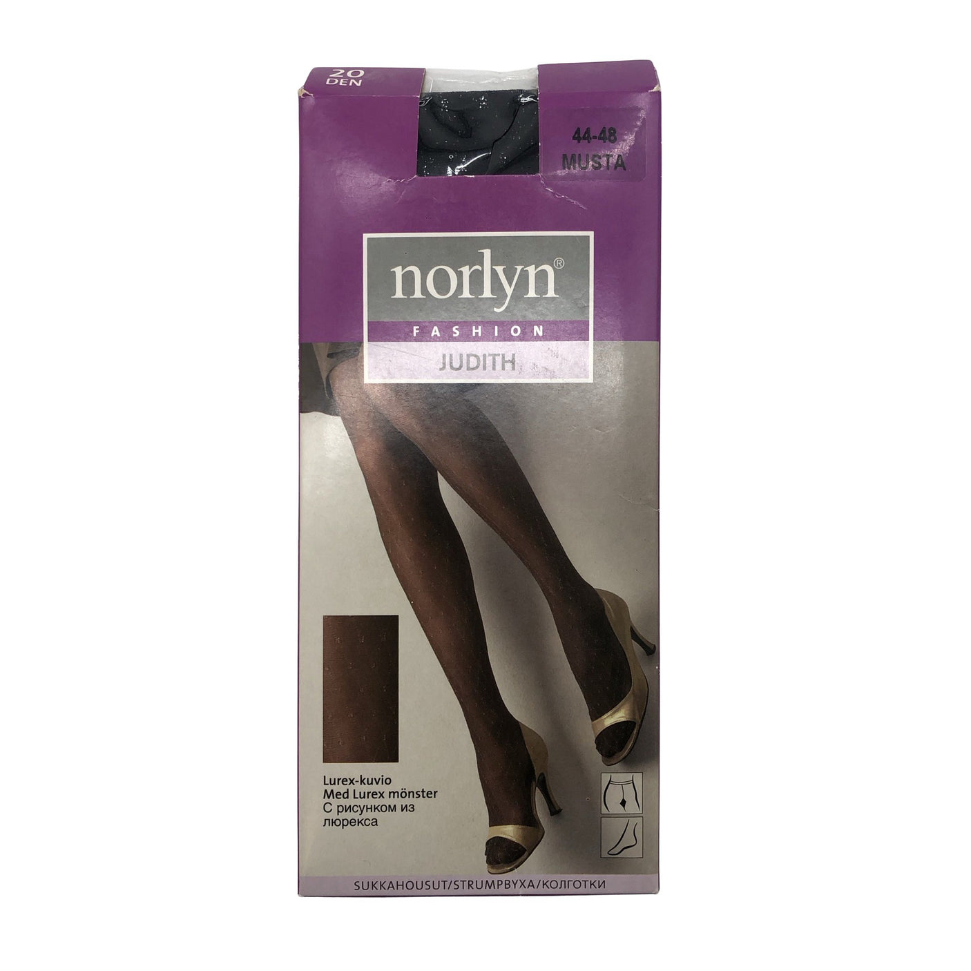 Unisex Norlyn - Stockings, thin, size 44 - Black (1)