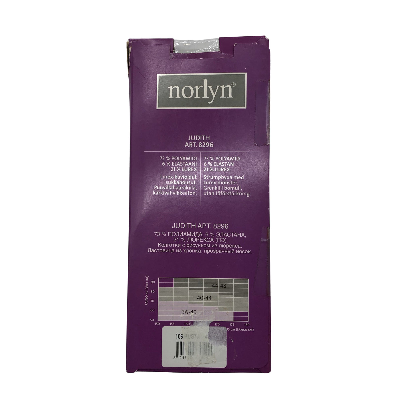 Unisex Norlyn - Stockings, thin, size 44 - Black (3)