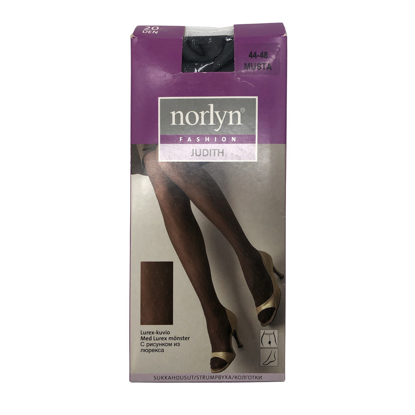 Unisex Norlyn - Stockings, thin, size 44 - Black (2)