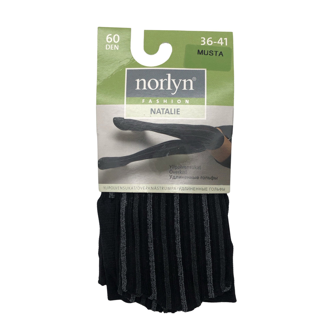 Unisex Norlyn - Stockings, thin, size 36 - Black (1)