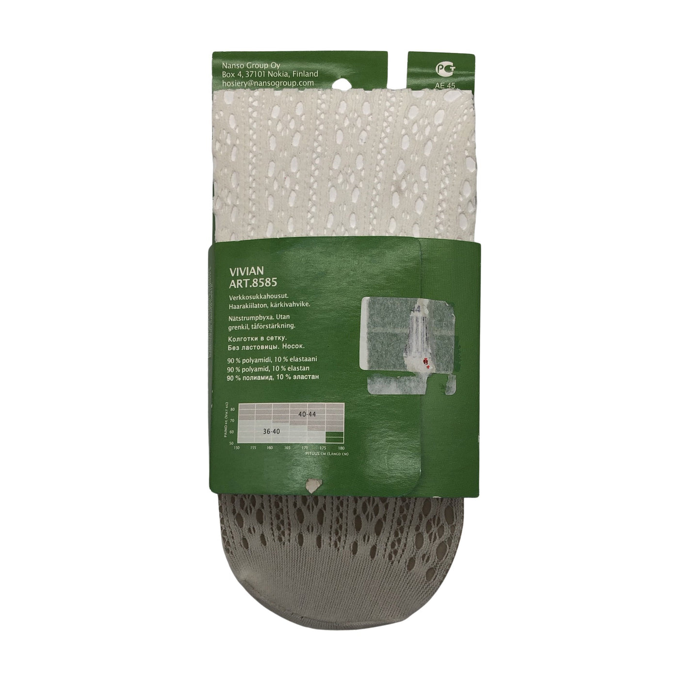 Unisex Norlyn - Stockings, thin, size 40 - Natural white (4)