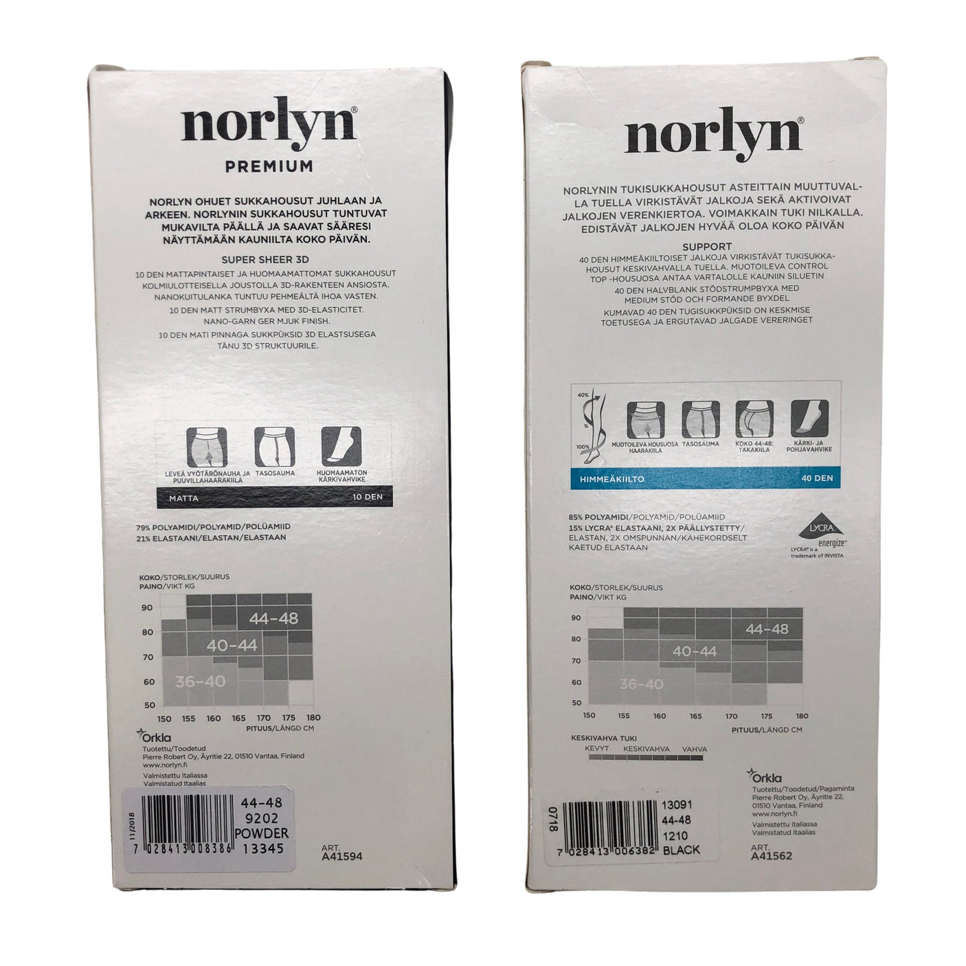 Unisex Norlyn - Sukkahousut, ohuet, koko 46 - (2)