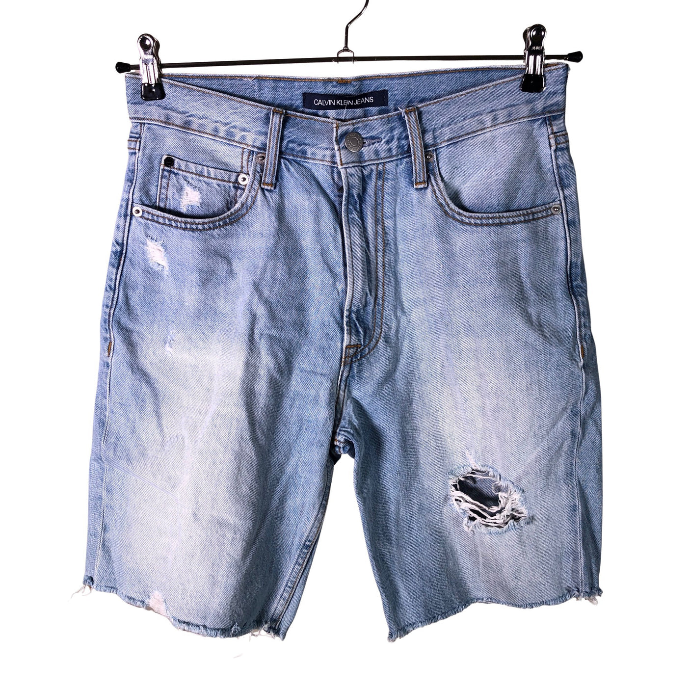 Unisex Calvin Klein - Denim shorts, size W28 - Light blue (1)