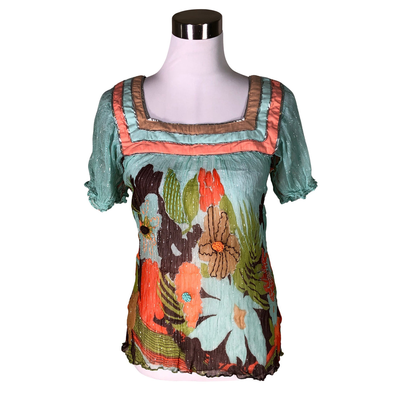 Unisex Derhy - Lyhythihainen pusero, koko 38 - (1)