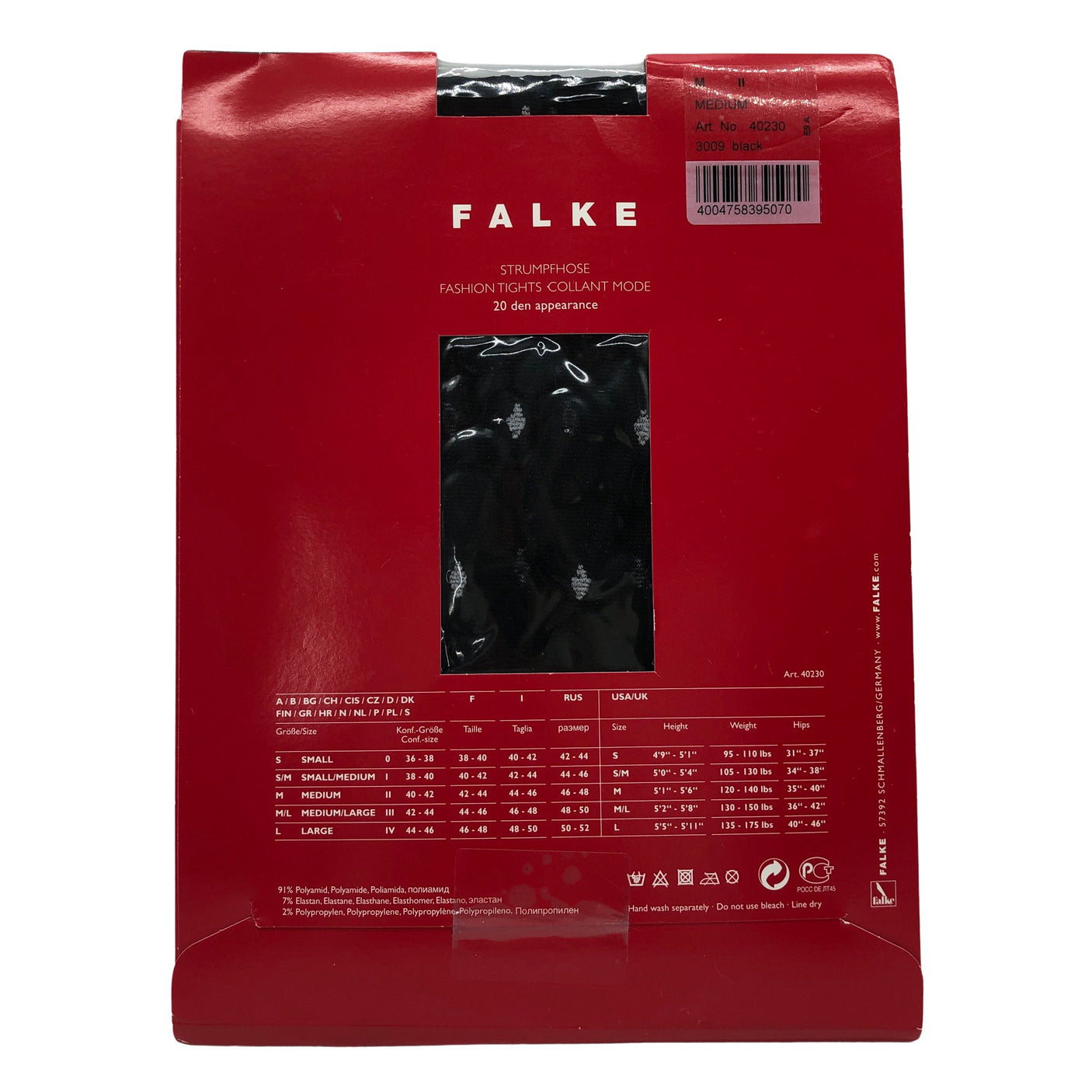 Unisex Falke - Sukkahousut, ohuet, koko 38 - (2)