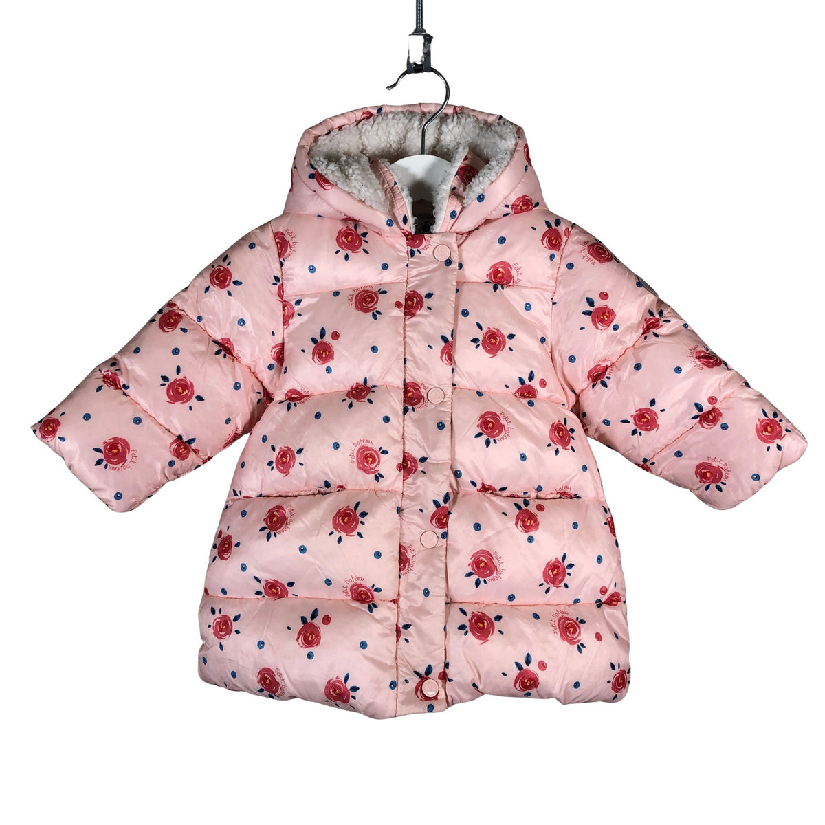 Unisex Petit Bateau - Winter jacket, size 68 - 74 - Light pink (1)