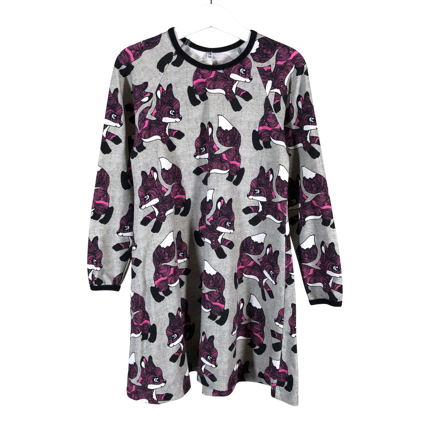 Unisex Iloinen Kettuliini - Trikoomekko, koko 122 - 128 - (1)