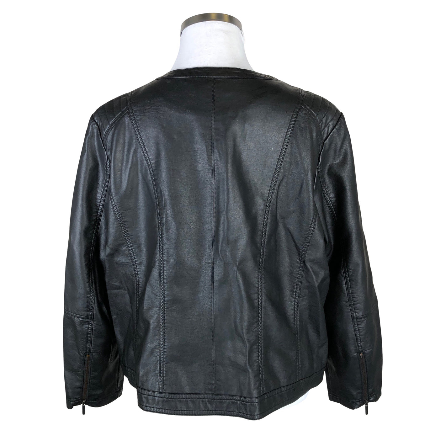 Unisex Zizzi - Nahkatakki, koko 52 - (2)