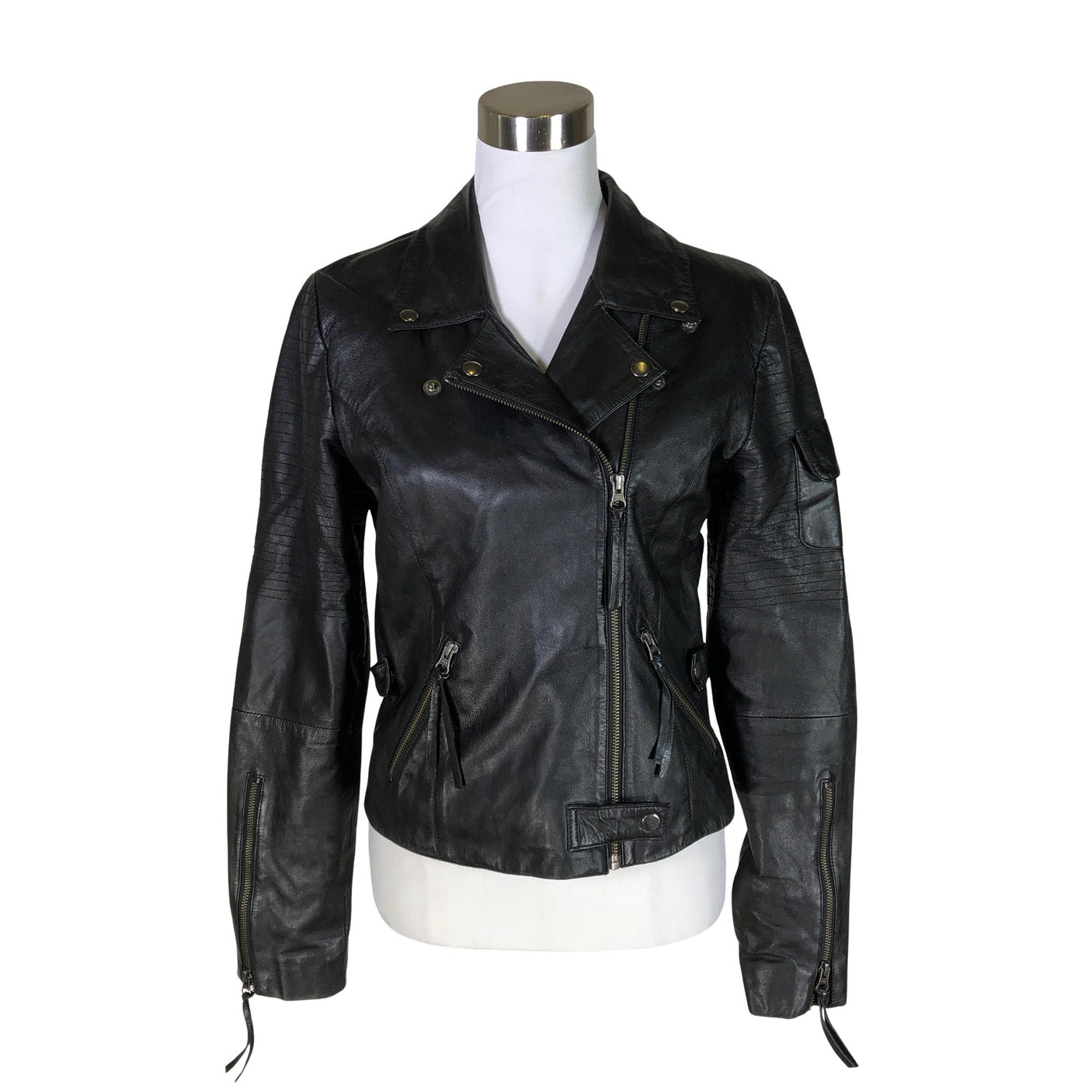 Unisex Minus - Nahkatakki, koko 40 - (1)