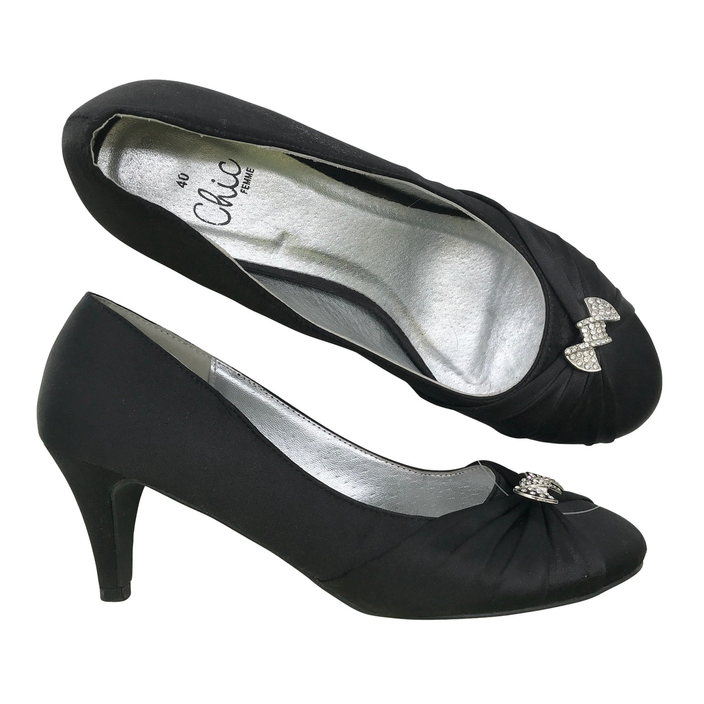 Unisex Chic Femme - Juhlakorkokengät, koko 40 - (1)