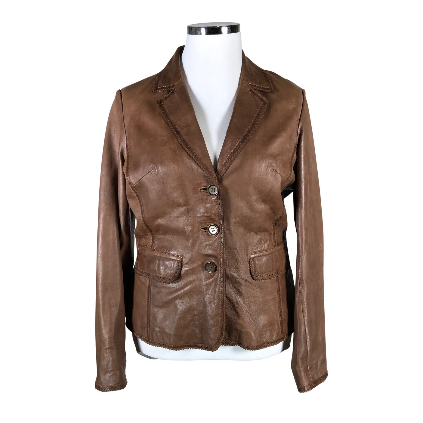 Unisex Santarelli - Nahkatakki, koko 42 - (1)