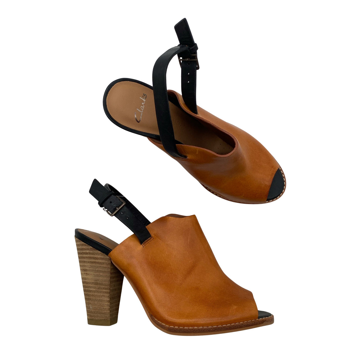 Unisex Clarks - Avokärkiset korkokengät, koko 38 - (1)