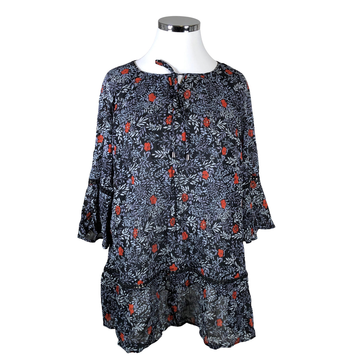 Unisex Ulla Popken - Sifonkitunika, koko 46 - (1)