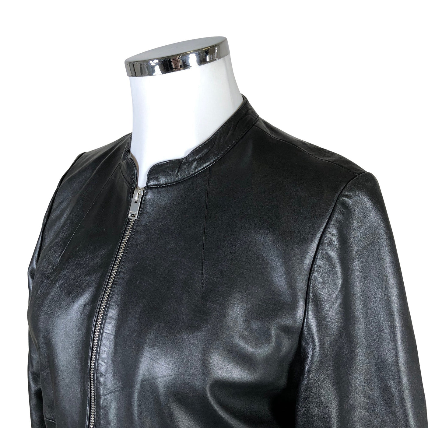 Unisex Selected - Nahkatakki, koko 44 - (3)