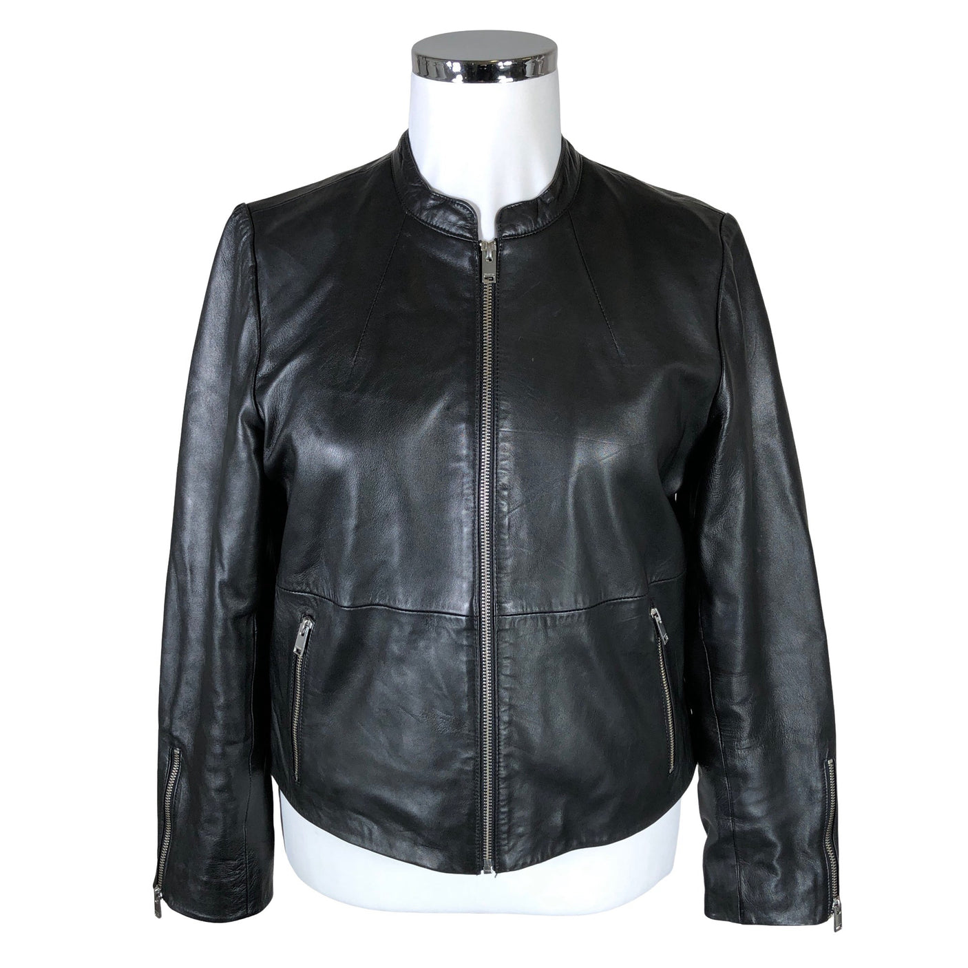 Unisex Selected - Nahkatakki, koko 44 - (1)