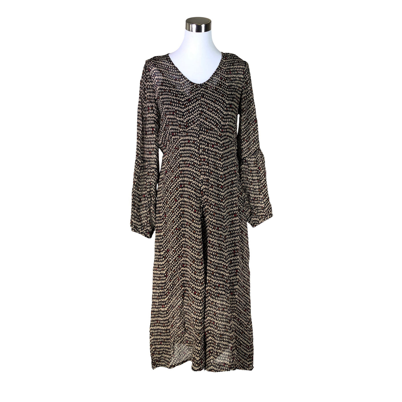 Unisex Cream - Sifonkimekko, koko 38 - (1)