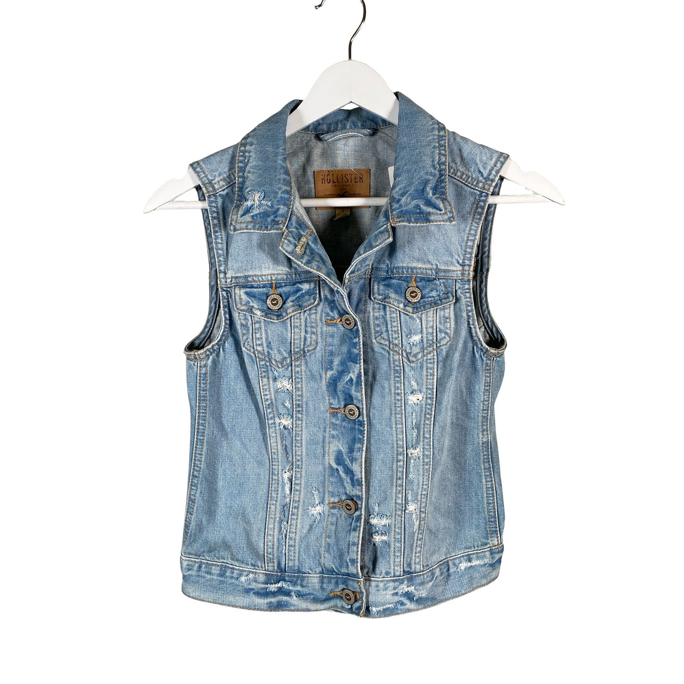 Unisex Hollister - Farkkuliivi, koko 36 - (1)