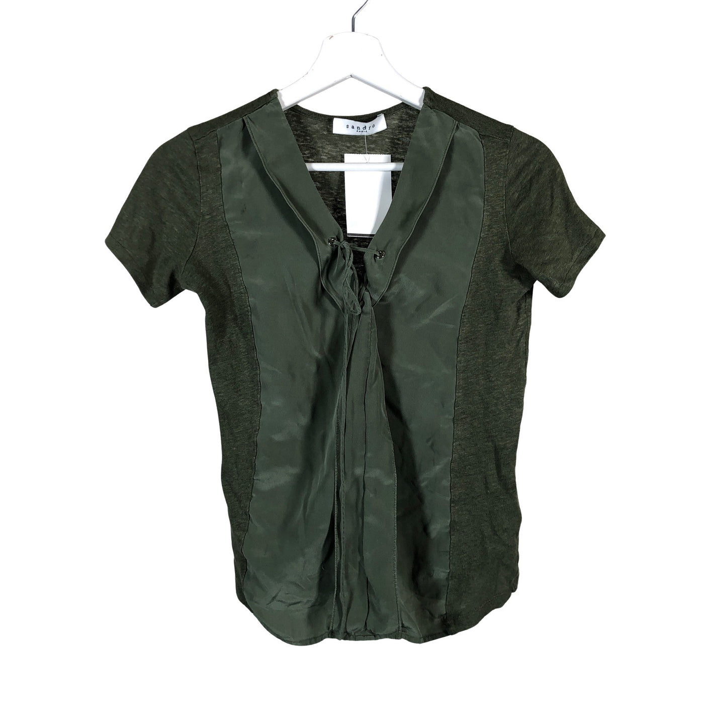 Unisex Sandro Paris - Lyhythihainen pusero, koko 36 - (1)
