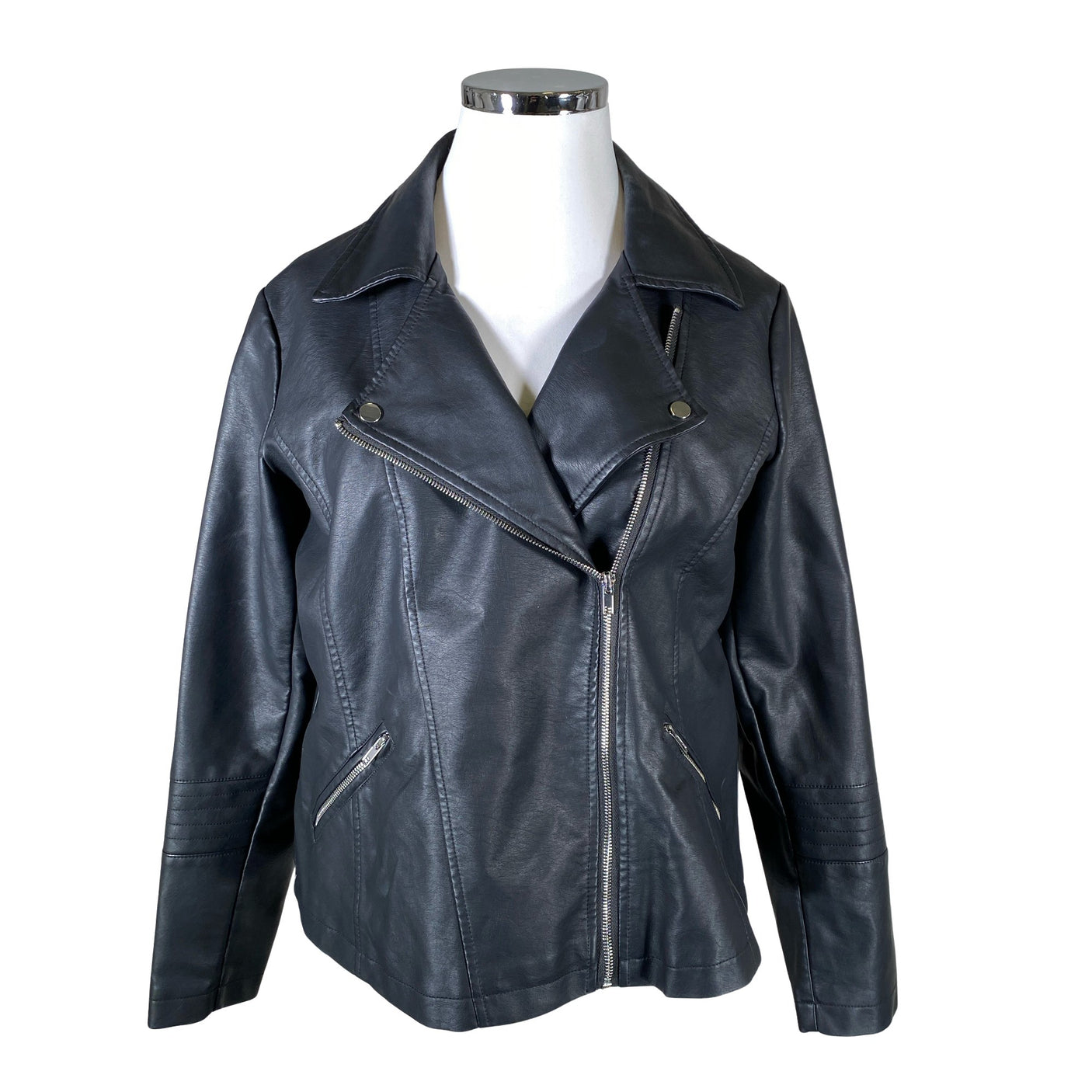 Unisex Zizzi - Nahkatakki, koko 46 - (1)