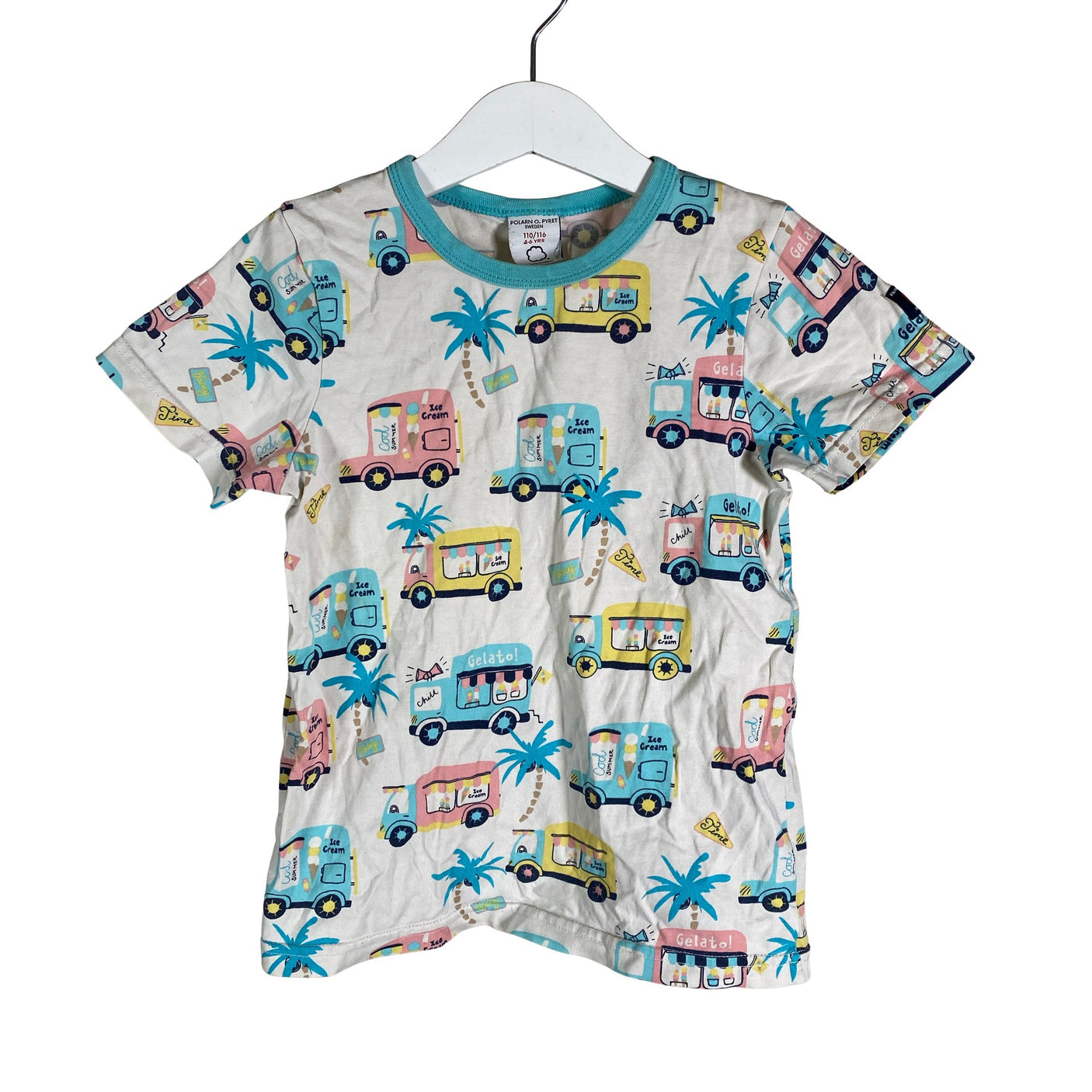 Unisex Polarn O. Pyret - T-paita, koko 110 - 116 - (1)