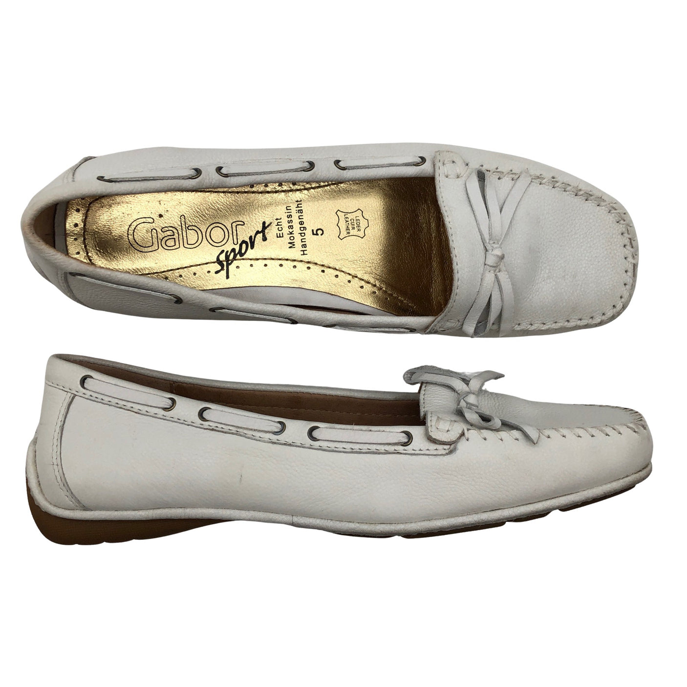 Unisex Gabor - Loafers, size 38 - Natural white (1)
