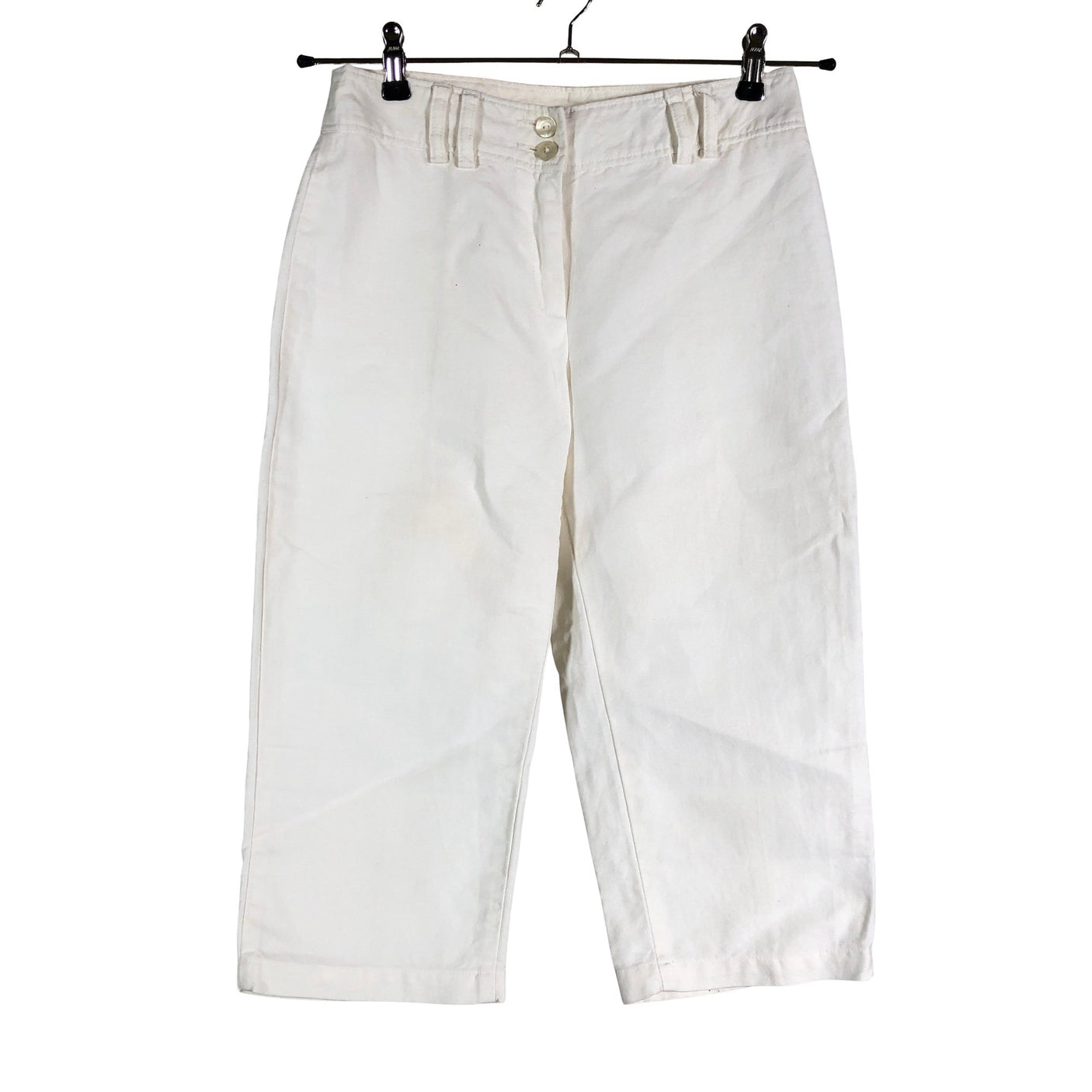 Unisex Your Face - Capri pants, size 34 - Natural white (1)