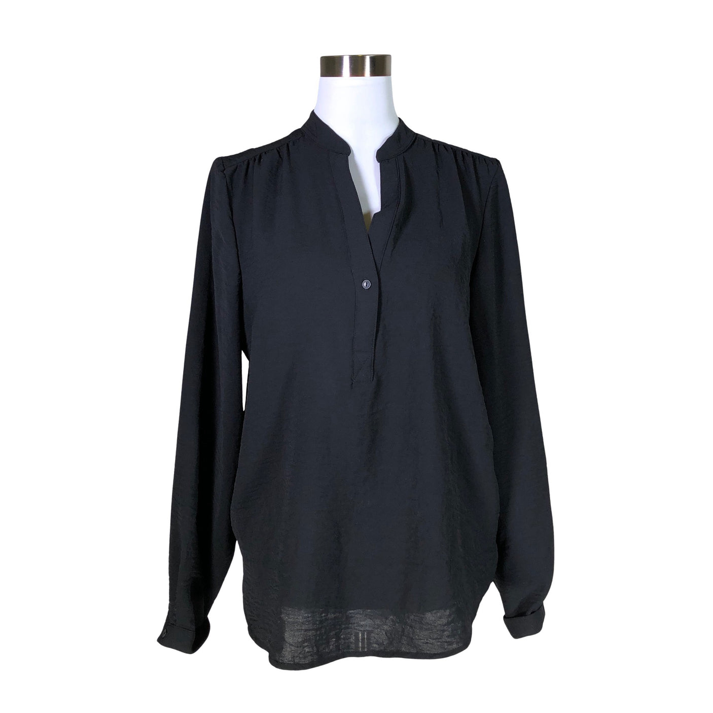 Unisex Selected - Schiffon tunic, size 38 - Black (1)