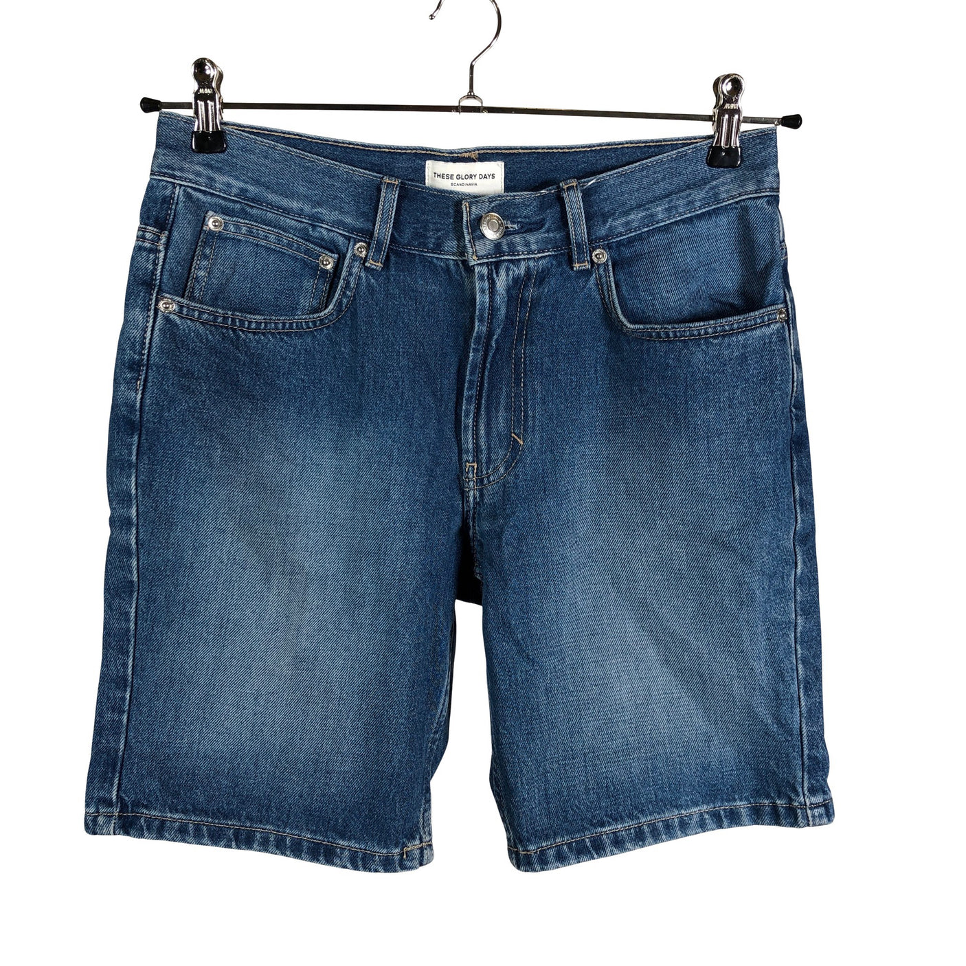 Unisex These Glory Days - Denim shorts, size S - Blue (1)