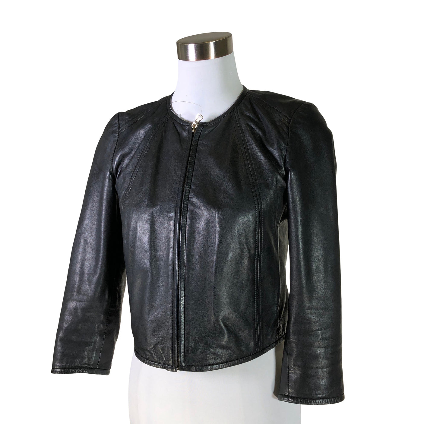 Unisex Massimo Dutti - Nahkatakki, koko 36 - (3)