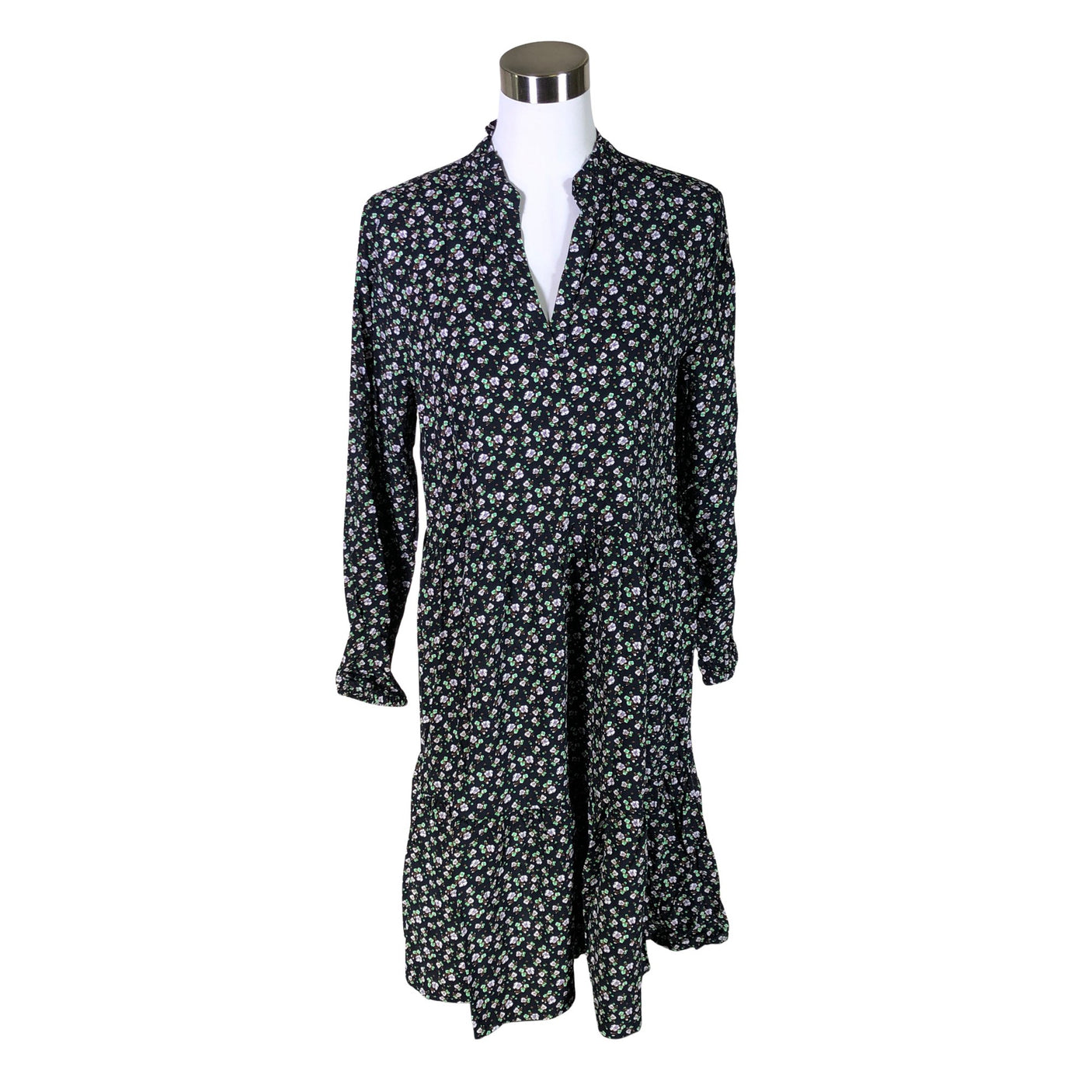Unisex Saint Tropez - Schiffon dress, size 40 - Black (1)