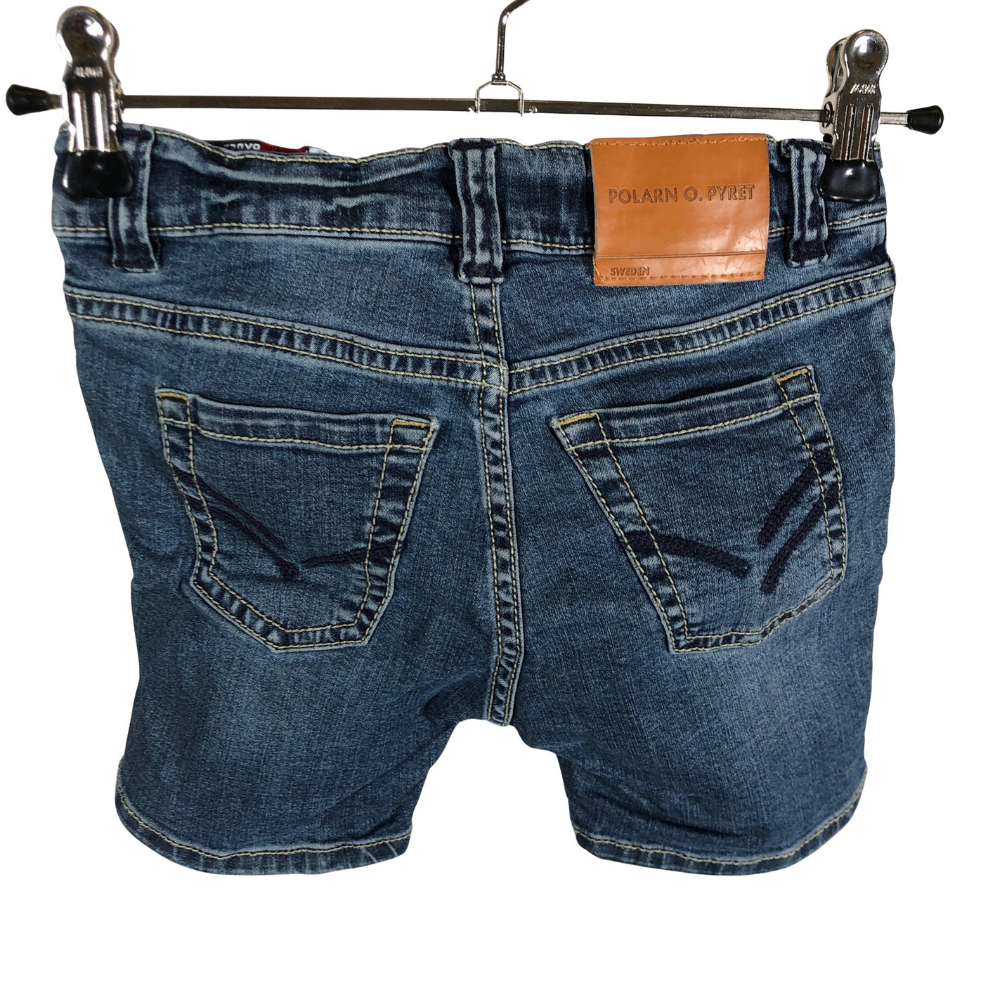 Unisex Polarn O. Pyret - Denim shorts, size 86 - 92 - Blue (2)