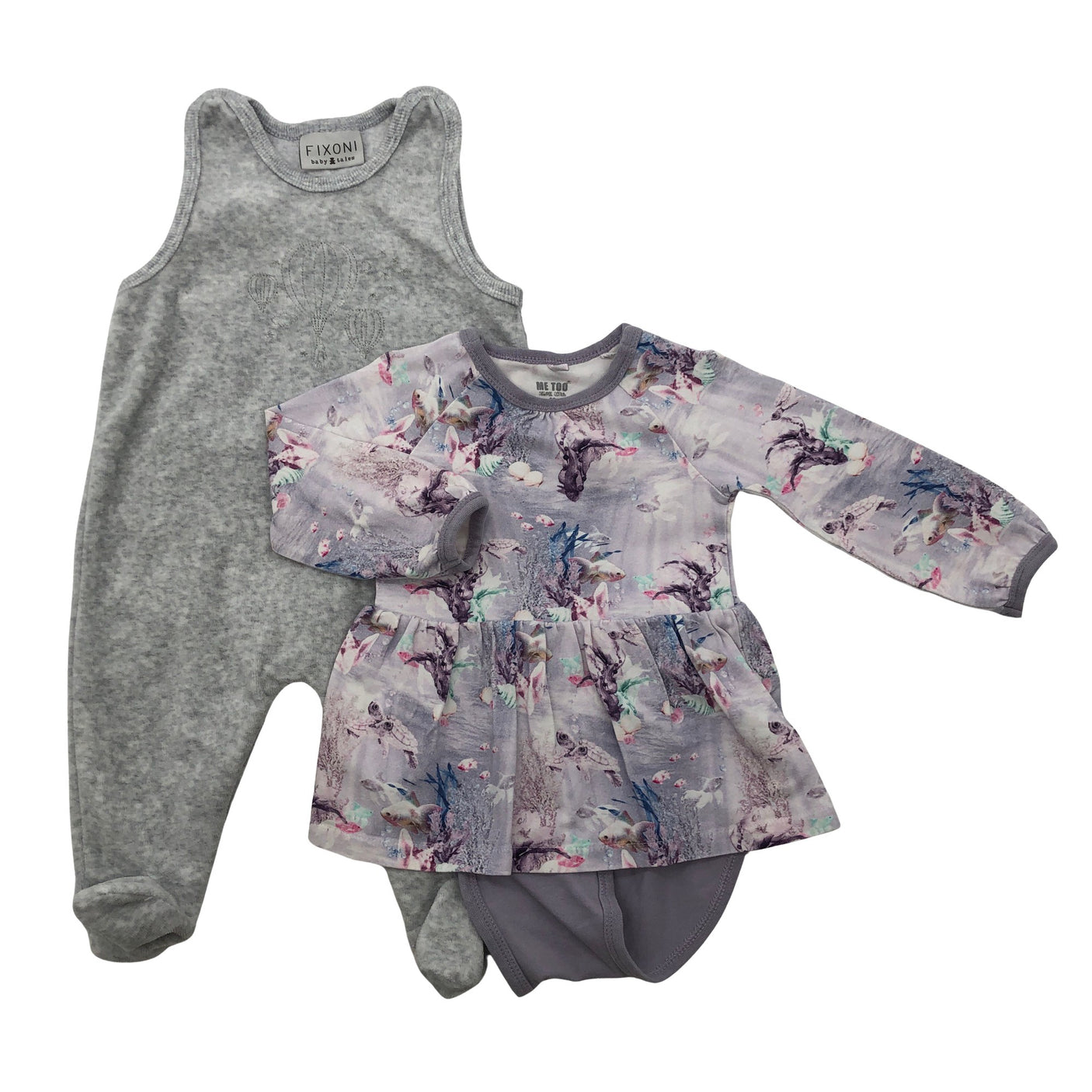 Unisex Fixoni - Romper, size 68 - 74 - Gray (1)